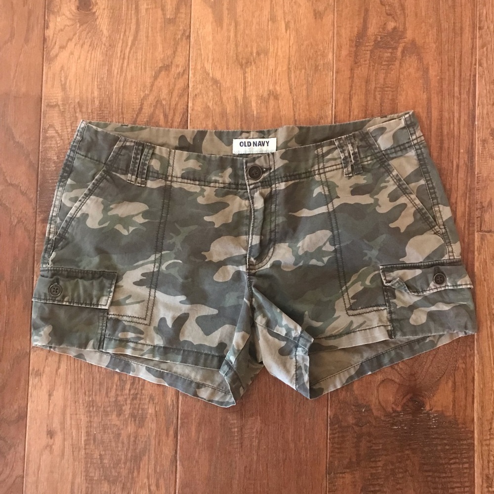 Camo print shorts